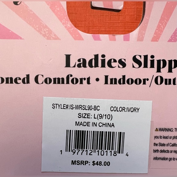 NWT Whimsical Willow & Ruby plush popsicle slippers in Women’s Large (9-10) - Picture 5 of 6